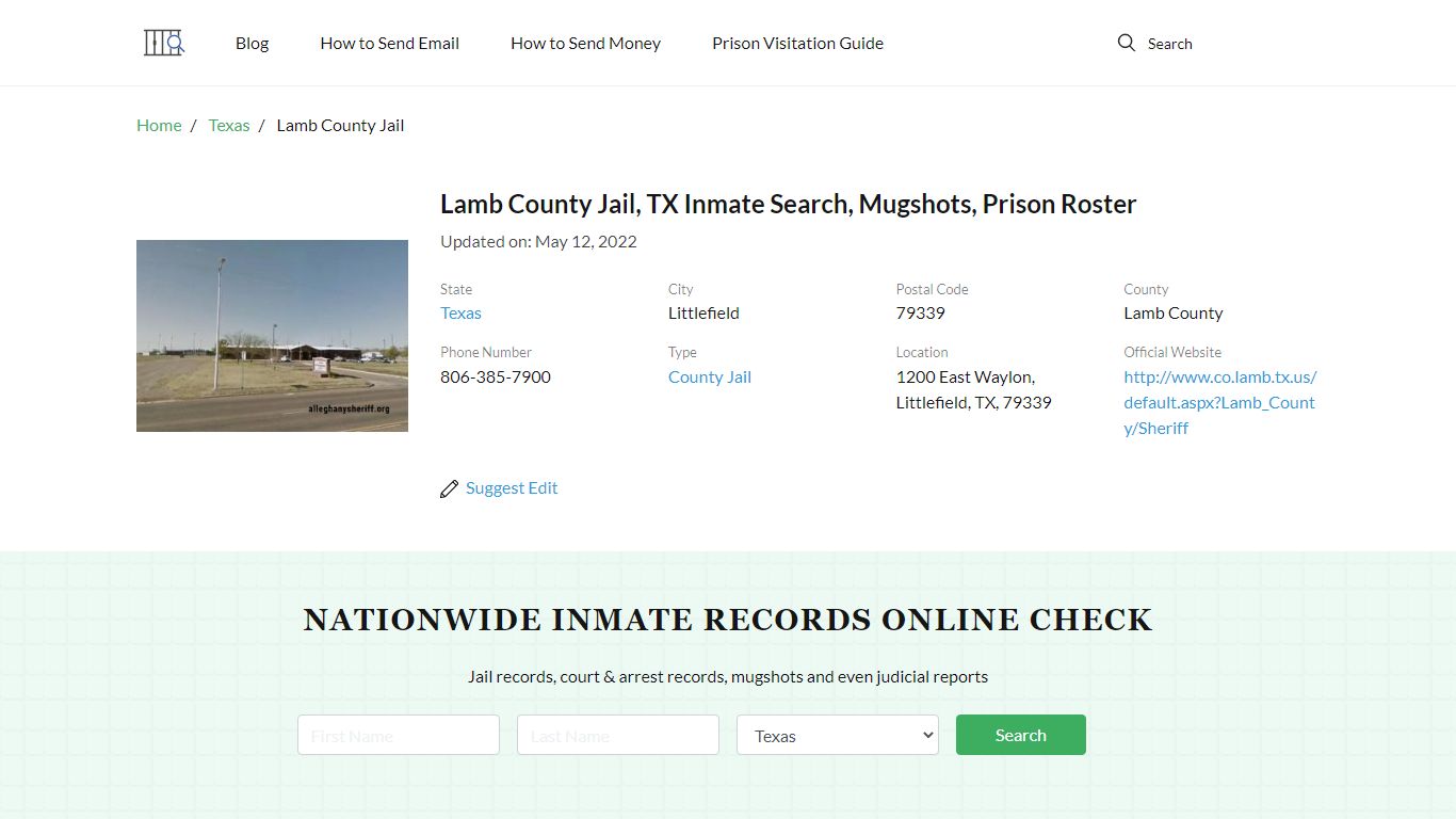 Lamb County Jail, TX Inmate Search, Mugshots, Prison Roster